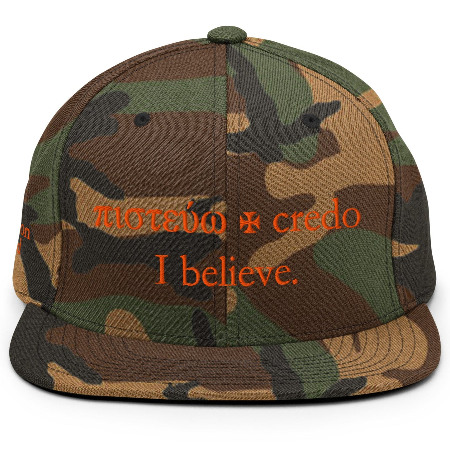 I Believe Wool Blend Snapback Hat