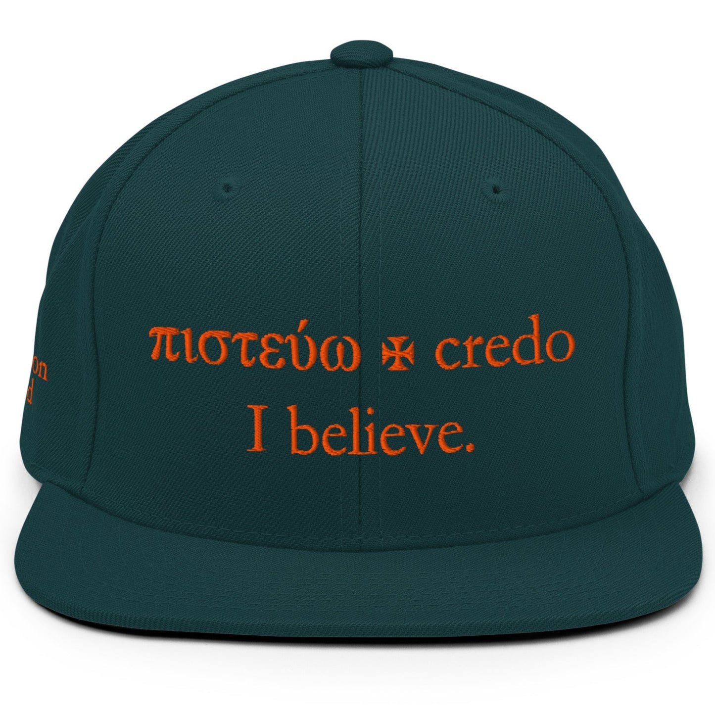 I Believe Wool Blend Snapback Hat