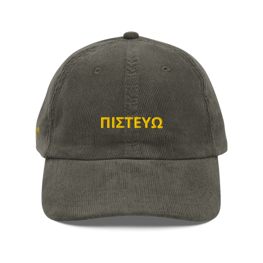 Pistevo I Believe Corduroy Dad Hat