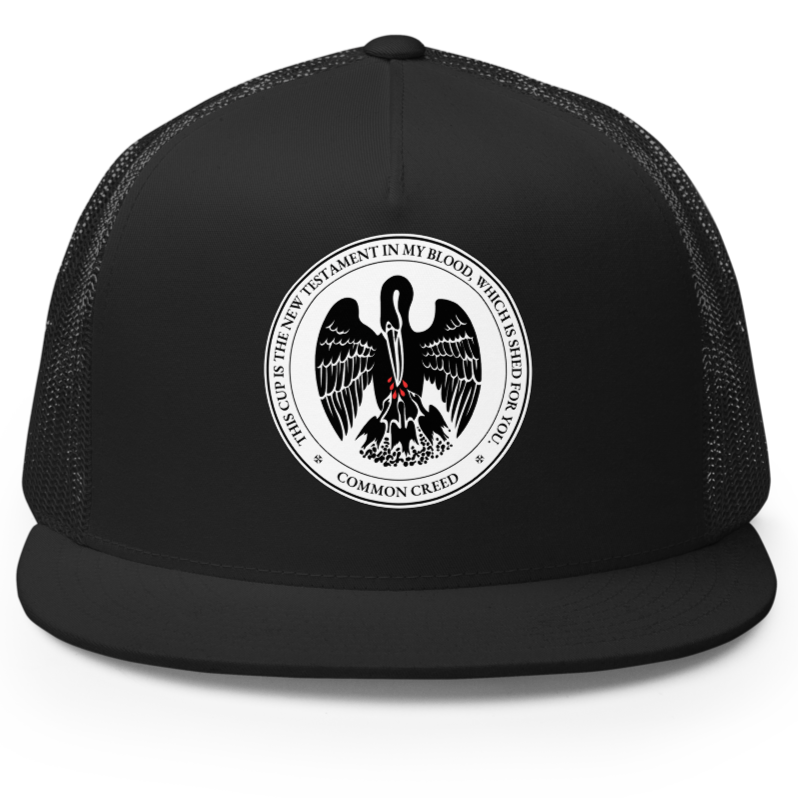 Pelican in Her Piety Seal Trucker Hat
