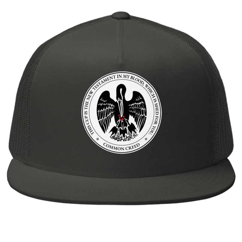 Pelican in Her Piety Seal Trucker Hat