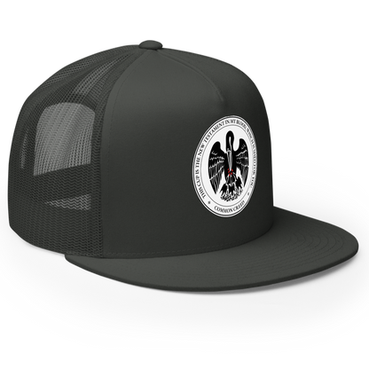 Pelican in Her Piety Seal Trucker Hat