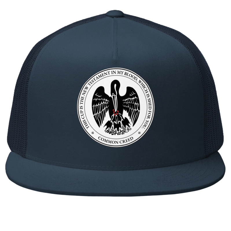 Pelican in Her Piety Seal Trucker Hat