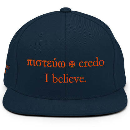 I Believe Wool Blend Snapback Hat