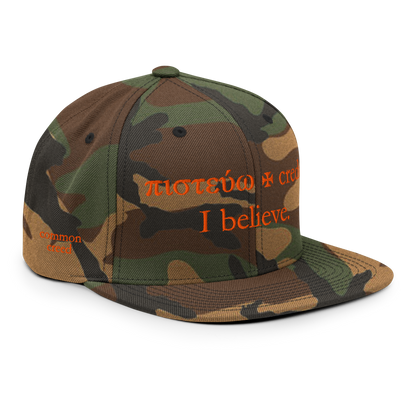I Believe Wool Blend Snapback Hat