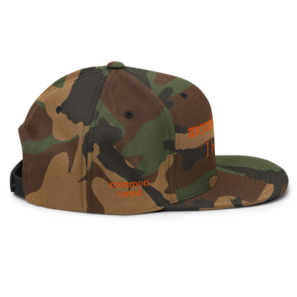 I Believe Wool Blend Snapback Hat