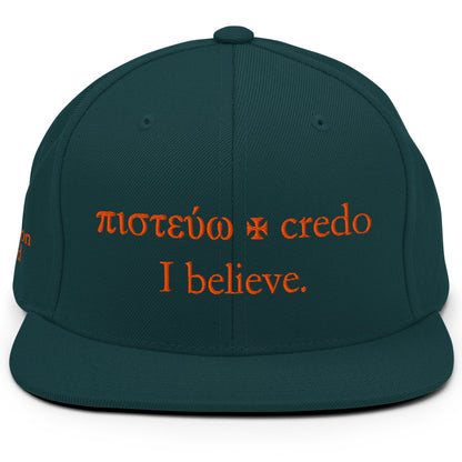 I Believe Wool Blend Snapback Hat