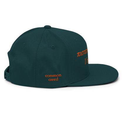 I Believe Wool Blend Snapback Hat